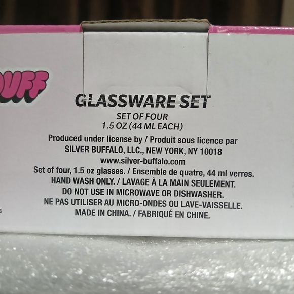 Silver Buffalo Power Puff Girls Trio 4-Pack Mini Glass Set, 1.5 Ounces (NEW) - Picture 8 of 11